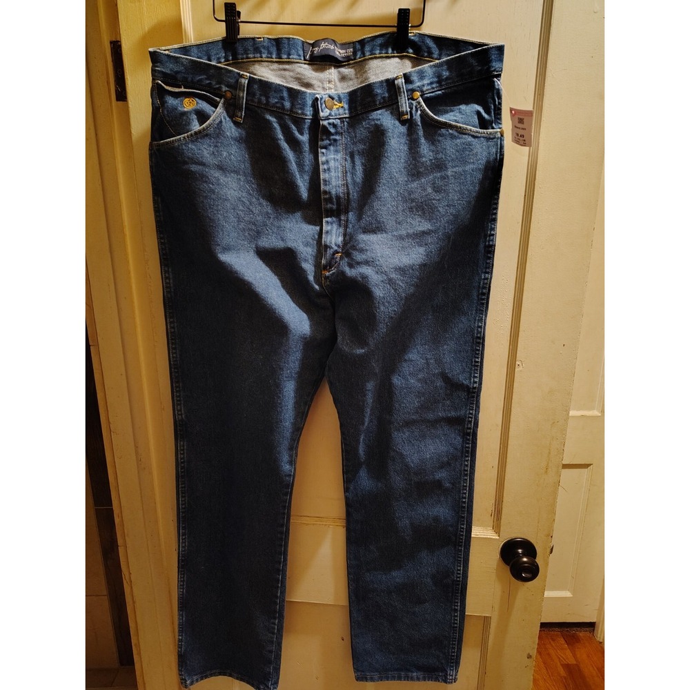 Wrangler George Strait Cowboy Cut Jeans 42x34 Heavyweight Stone Wash 1013MGSHD
